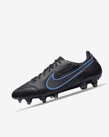 Nike Tiempo Legend 9 Elite SG-Pro AC Negros Grises Azules | MX 2821